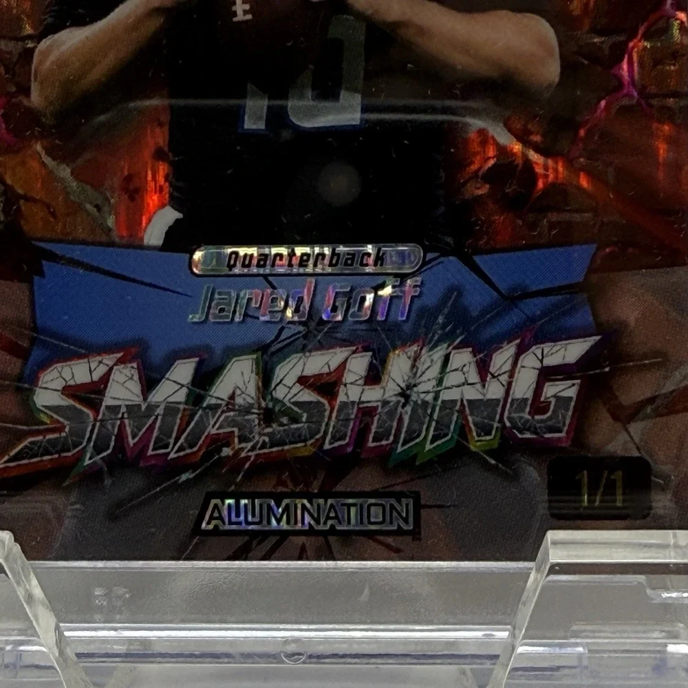 2026 Wild Card Just The Hits - Jared Goff 1/1 Smashing - JSMRD3-JG Detroit Lions